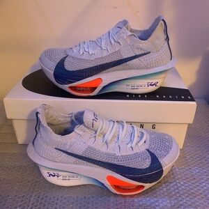 Nike Air Zoom Alphafly NEXT% 3 Football Grey Blue Void FD8315-001 Women’s Size 5